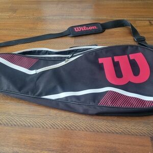 Wilson Black and Red Duffel Bag